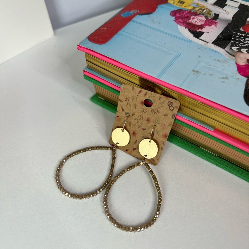 Gold Bead Earrings